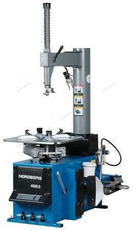 Станок шиномонтажный 380V п/автомат, 2х скоростн, зажимы 13-26", усил отжим, синий