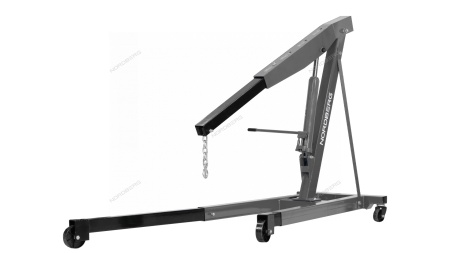 Кран гидравлический двухплунжерный, 3 т, серый