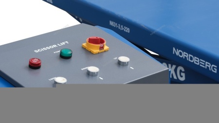 Подъемник ножничный 3,5т, с встроенными адаптерами для SUV авто, 380В (синий) (ст.арт. N631-3,5 )