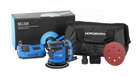 Машина шлифовальная орбитальная с регулировкой оборотов, аккумуляторная, 150 мм