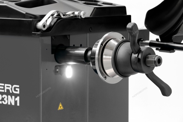 Станок балансировочный с автоматическим вводом 2х параметров, лазером и автостопом (серый)