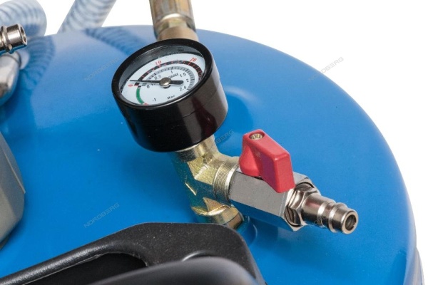 Установка для сбора масла пневматическая, 65 л, синяя