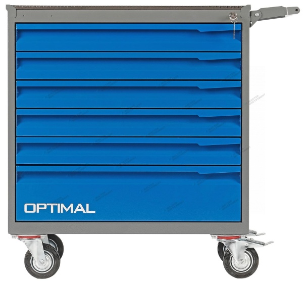Тележка инструментальная, 6 выдвижных ящиков /OPTIMAL-NT126/