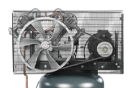 Компрессор вертикальный поршневой с ременной передачей 380 В, ресивер 270 л, 1400 л/мин