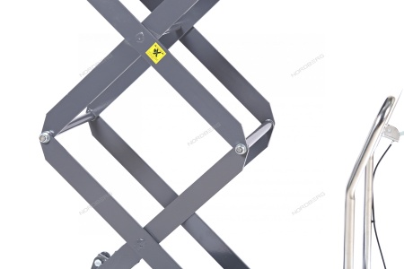 Стол подъемный гидравлический, 300 кг, двойные ножницы, серый
