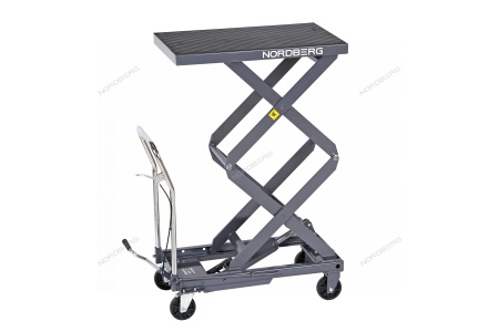 Стол подъемный гидравлический, 300 кг, двойные ножницы, серый