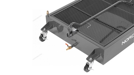 Емкость для сбора масла на колесах, 95 л, серая