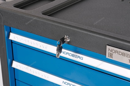 Тележка инструментальная профессиональная (синяя)