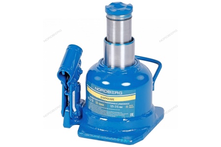 Домкрат бутылочный двухштоковый, укороченный, 10 т