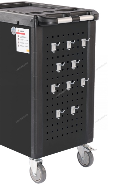 Тележка инструментальная, 6 выдвижных ящиков, серая