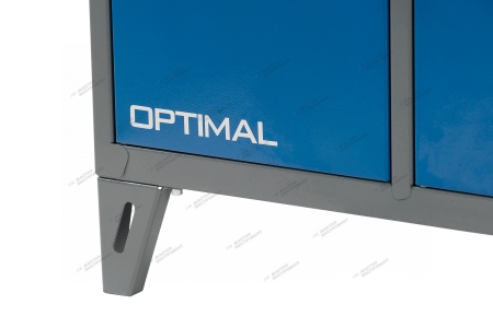 Верстак слесарный трехтумбовый, 3 синие створки (RAL 7012/5005)