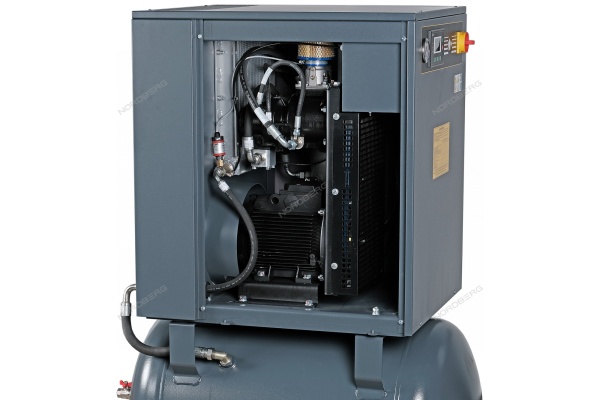 Компрессор винтовой, 7,5 кВт, 10 бар, 1000 л/мин, ресивер 270 л