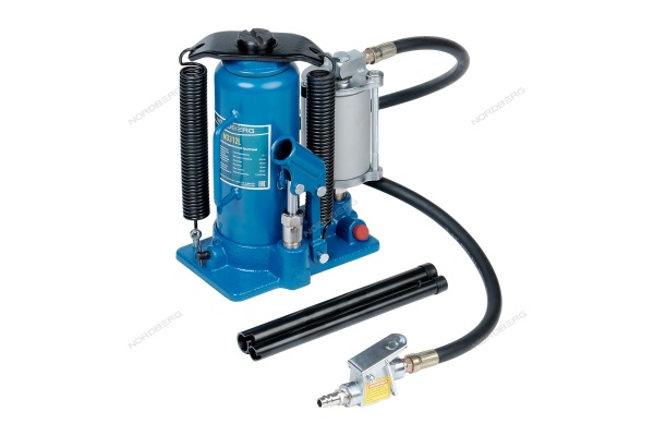 Домкрат бутылочный 12т пневмогидравлический