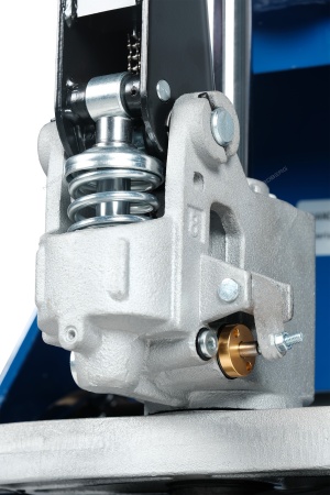 Тележка складская гидравлическая 2,5 т, усиленная, с ПУ колесами (ПРОСЛЕЖИВАЕМАЯ)