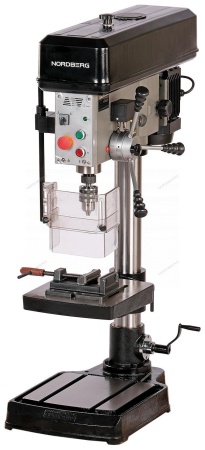 Станок сверлильный профессиональный с тисками, 1100 Вт, 25 мм, 5 скоростей, нарезание резьбы