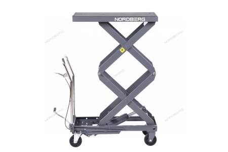 Стол подъемный гидравлический, 300 кг, двойные ножницы, серый