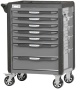 Тележка инструментальная, 7 выдвижных ящиков, с системой защиты от опрокидывания, серая