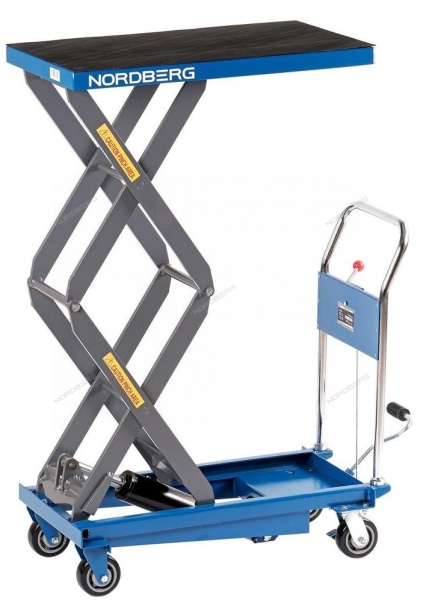 Стол подъемный гидравлический, 500 кг, двойные ножницы