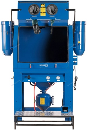 Камера пескоструйная с напорной системой подачи абразива