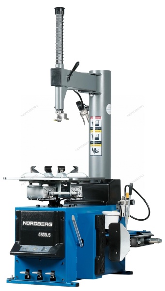 Станок шиномонтажный 380V п/автомат, 2х скоростн, зажимы 13-26", усил отжим, синий