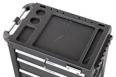 Тележка инструментальная, 6 выдвижных ящиков, серая