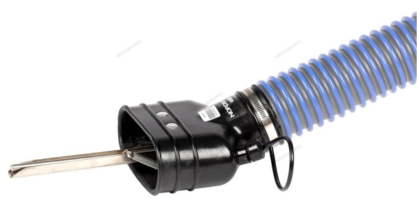 Насадка резиновая овальная с внутренним фиксатором на шланг D=75 мм