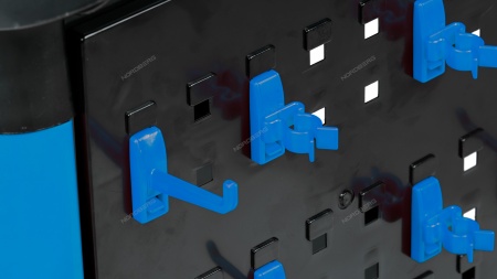 Тележка инструментальная, 3 пластиковые полки, синяя