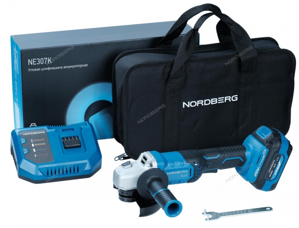 УШМ аккумуляторная, диам. диска 125 мм, 20В, с акк. и зар. уст-вом