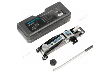 Домкрат подкатной для автолюбителя в кейсе, 2 т