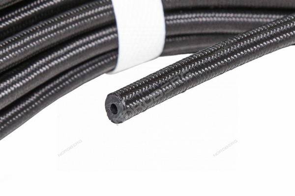 Шланг топливный резиновый в оплетке 3х7 мм, 1 пог. м (бухты по 10м и 15м)