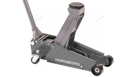 Домкрат подкатной 3 т с резиновой насадкой, быстрый подъем