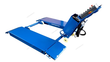 Подъемник ножничный 3 т, 380 В, синий