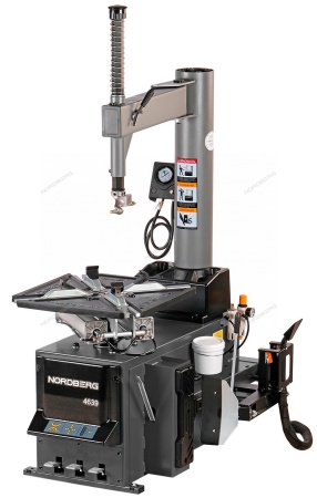 Станок шиномонтажный 380V п/автомат, 2х скор, стол с накладками, серый