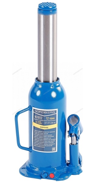 Домкрат бутылочный, 12 т