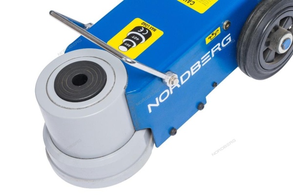 Домкрат пневмогидравлический подкатной двухштоковый, 20/40 т