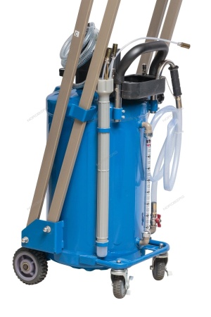 Установка для сбора масла пневматическая, 80 л (синяя)