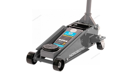 Домкрат подкатной 3 т с резиновой насадкой, быстрый подъем