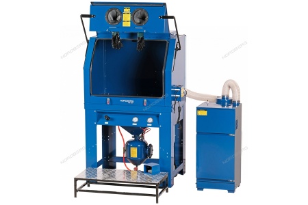 Камера пескоструйная с напорной системой подачи абразива и циклонной фильтрацией