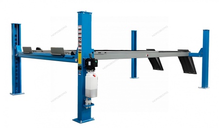 Подъемник четырехстоечный 6,5 т, для сход-развала, синий