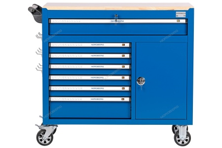 Тележка инструментальная, 7 выдвижных ящиков