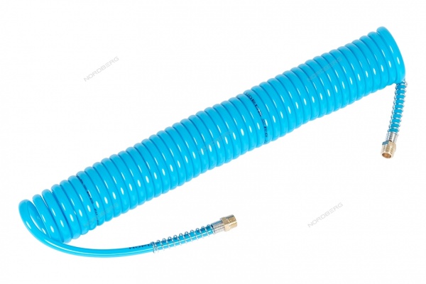 Шланг воздушный спиральный ПУ диам. 6х8 мм, 6 м