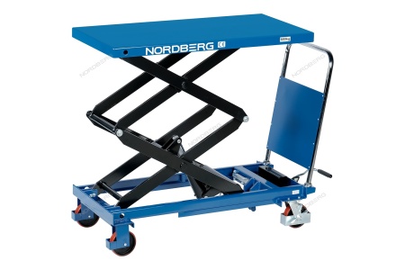 Стол подъемный гидравлический 680 кг, двойные ножницы