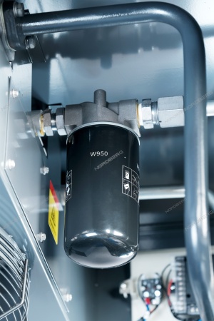 Компрессор винтовой, 15 кВт, 1910 л/мин, 10 бар, ресивер 500 л, осушитель