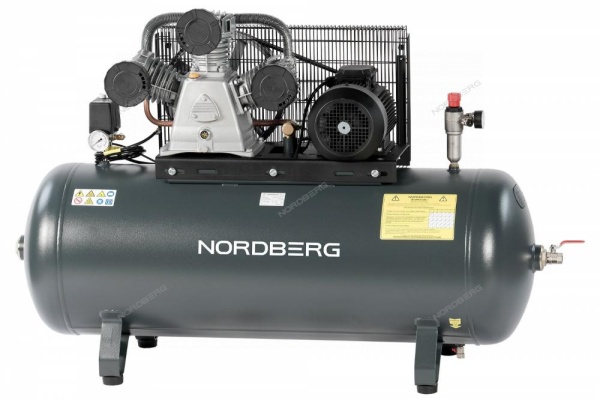 Компрессор поршневой с ременной передачей 380 В, ресивер 270 л, 950 л/мин