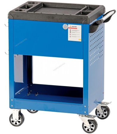 Тележка инструментальная, 3 выдвижных ящика, открытый отсек