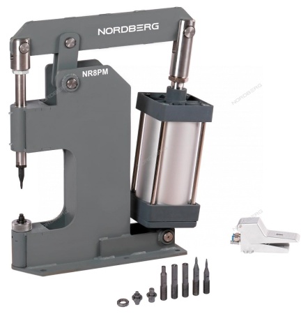 Пневматический станок для заклепки тормозных колодок, цилиндр 160, с тумбой