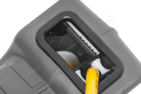 Шланг воздушный на катушке, ПВХ, диам. 10x16 мм 14+1 м, серый корпус