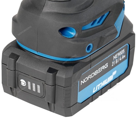 Гайковерт аккумуляторный, 1/2", 20 В, 1000 Нм, 2 аккумулятора 4A и зарядное устройство, в кейсе