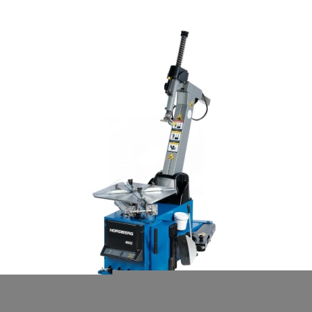 Станок шиномонтажный 380V автомат, 2х скор, стол с накладками, синий