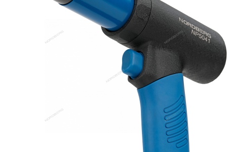 Пневмозубило усиленное 234 мм, с комплектом насадок и быстросъемным держателем в кейсе, 20 предметов